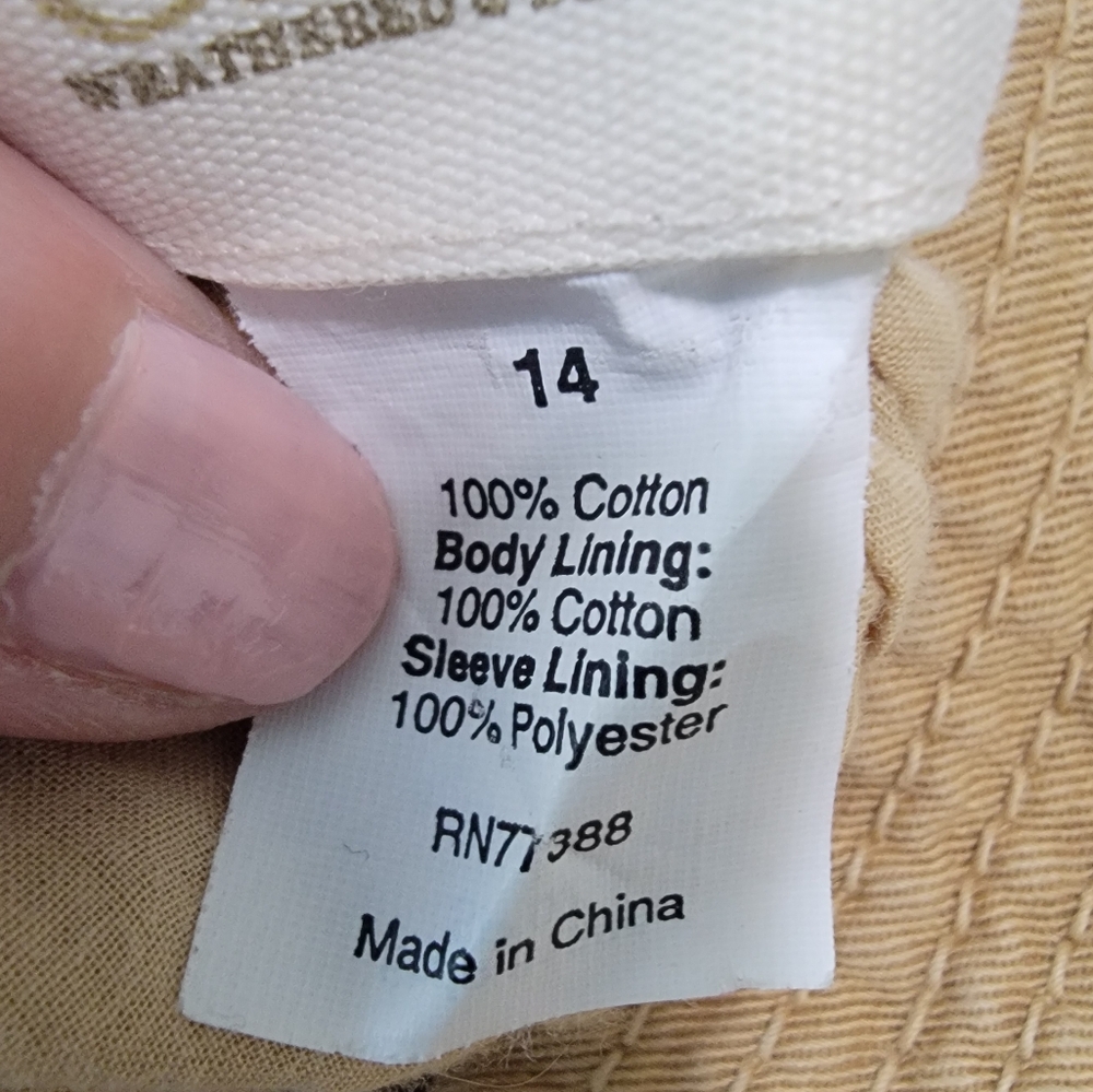 J.Crew Classic Twill Chino jacket, Sz14 - Picture 5 of 6